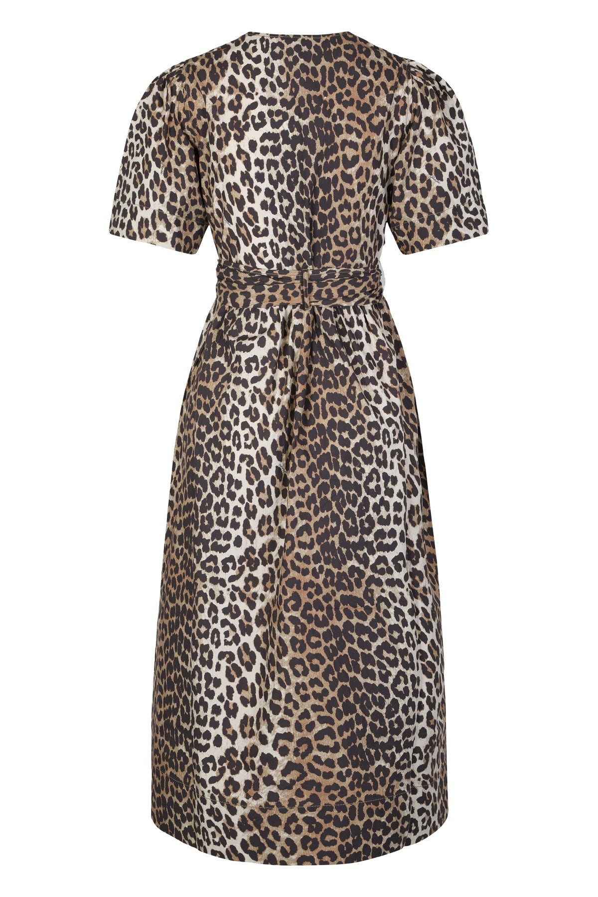 Cotton dress with leopard print RTW