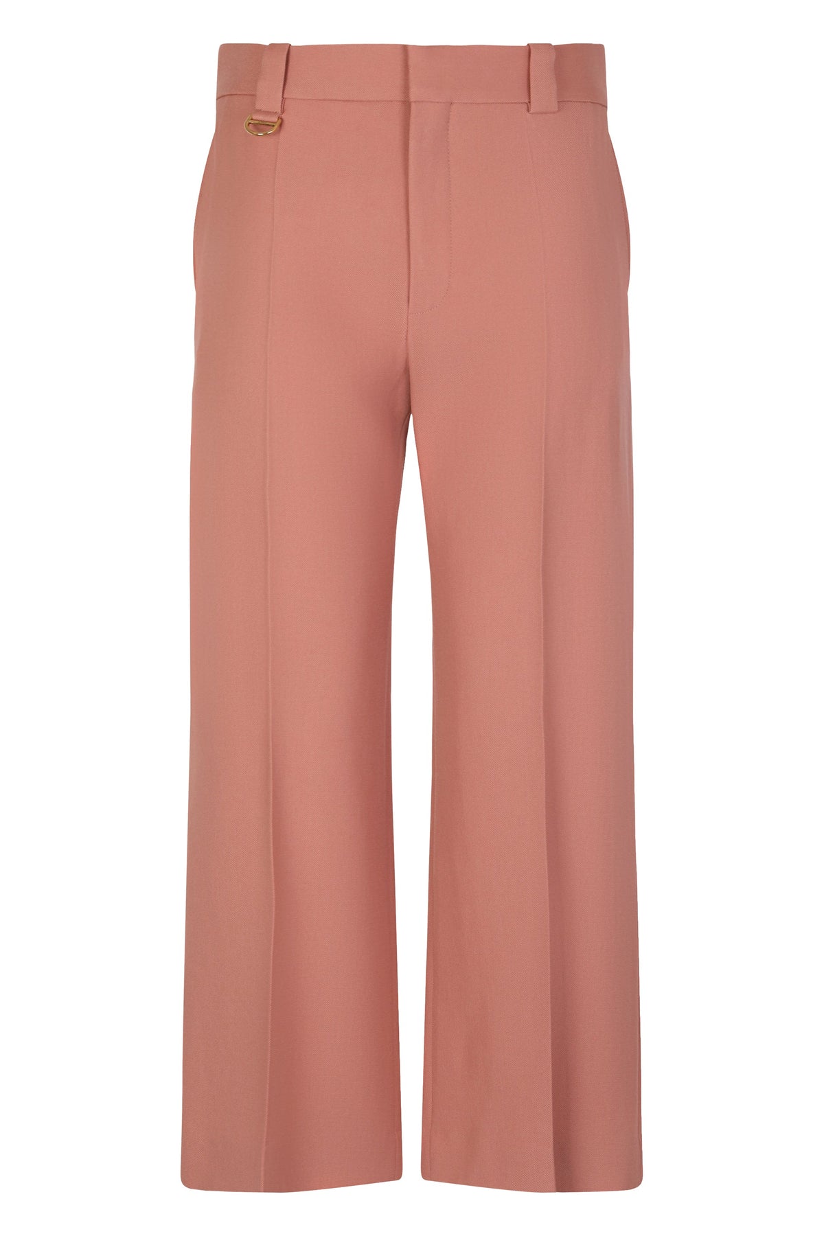 Flared pants in wool gabardine RTW