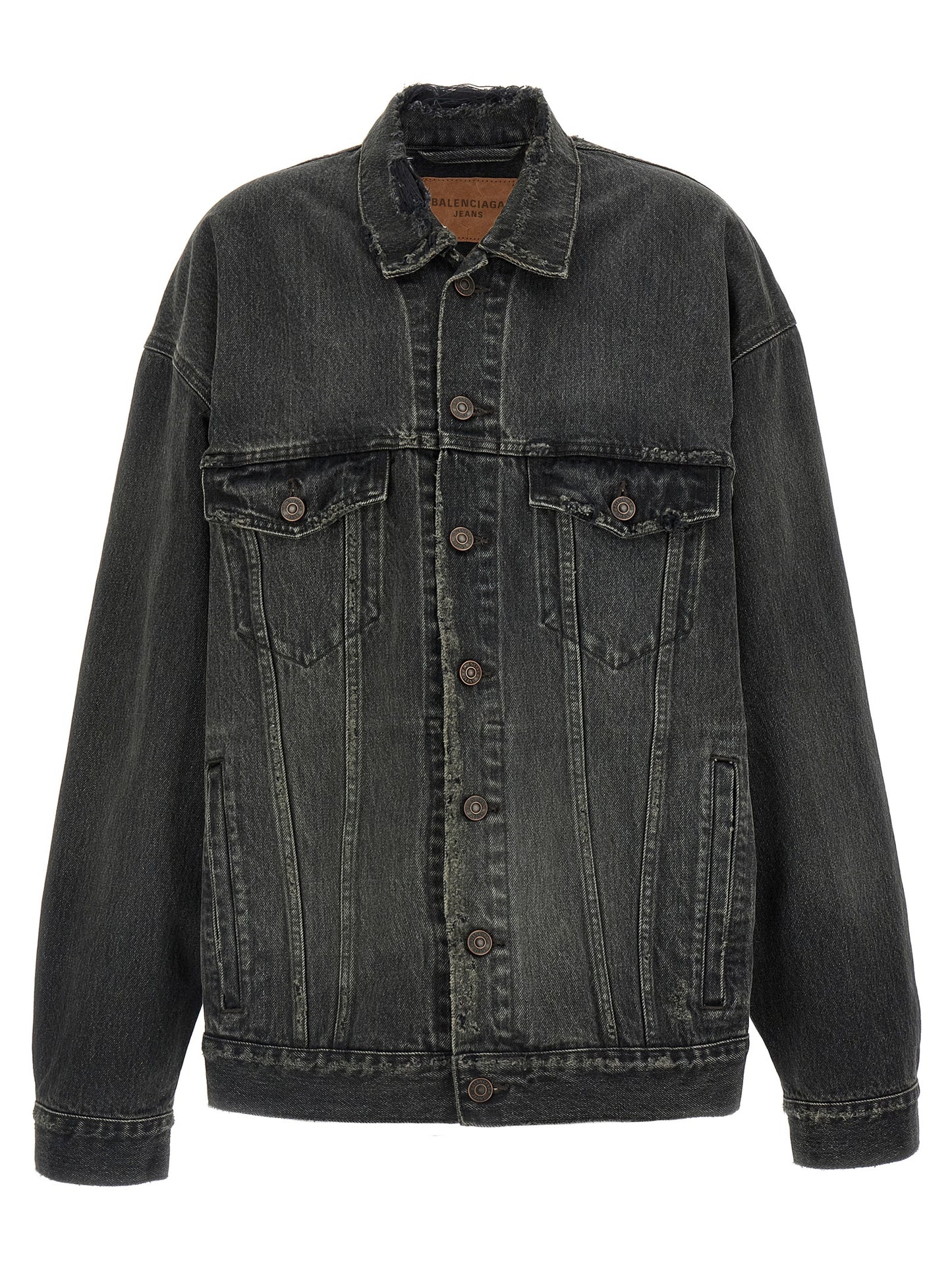 Denim jacket with used effect Casual jackets, parka