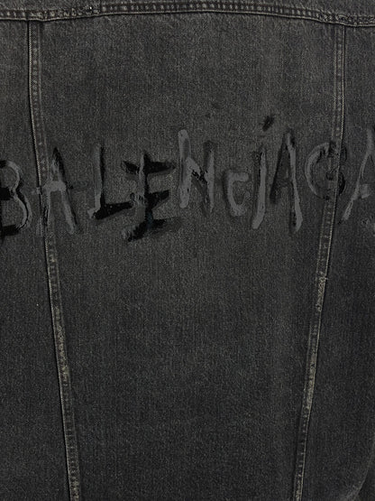 Denim jacket with used effect Casual jackets, parka