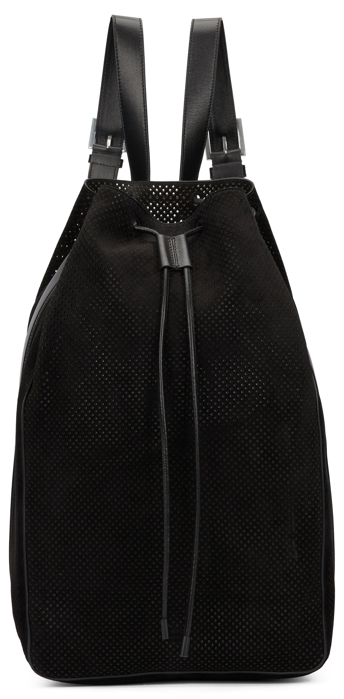 T-line backpack in perforated suede BAGS