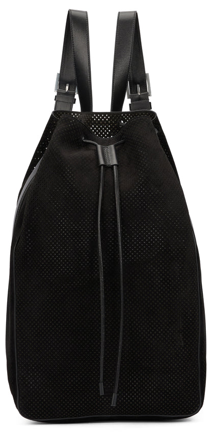 T-line backpack in perforated suede BAGS