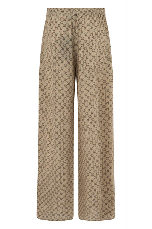 Loose silk crepe trousers RTW