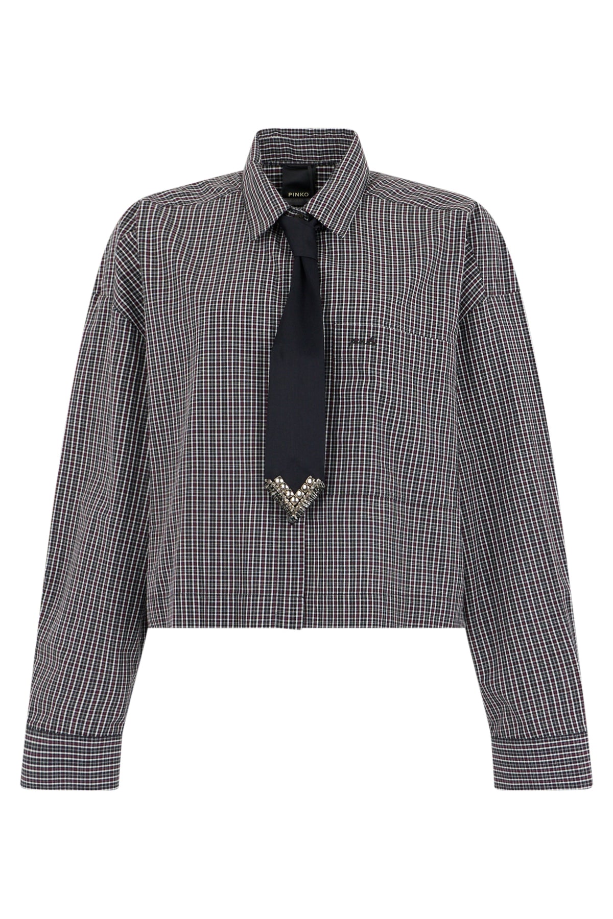 Cropped shirt with bow tie RTW