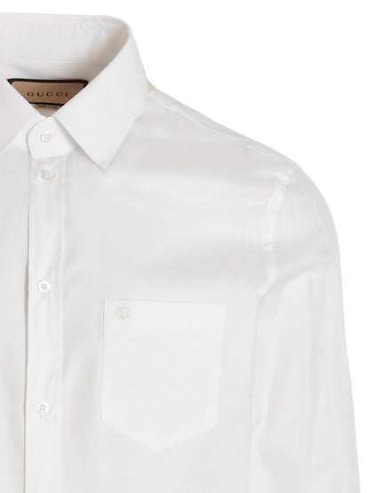 Double G embroidery shirt Shirt, blouse
