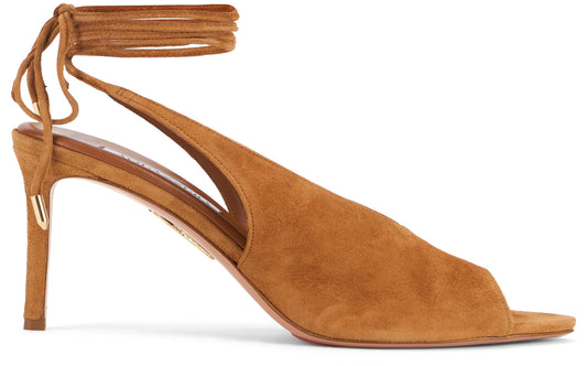 Heeled sandals in suede SHOES