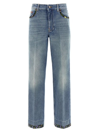 Valentino Garavani floral jeans Jeans