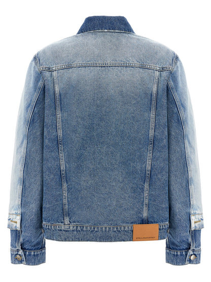Layered denim jacket Casual jackets, parka