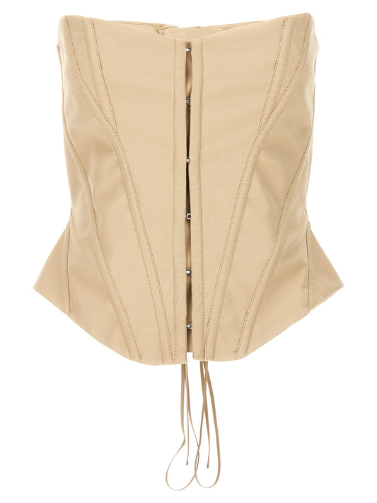 Shaped corset top Tops