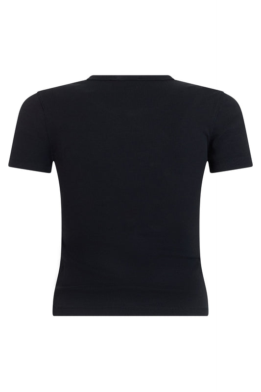 T-shirt in stretch cotton with Oval D logo RTW