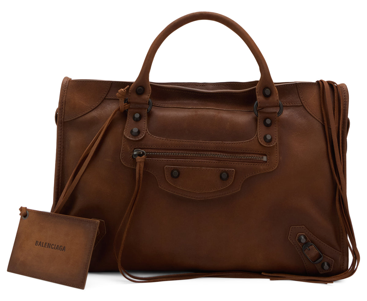 Leather handbag Le City M BAGS