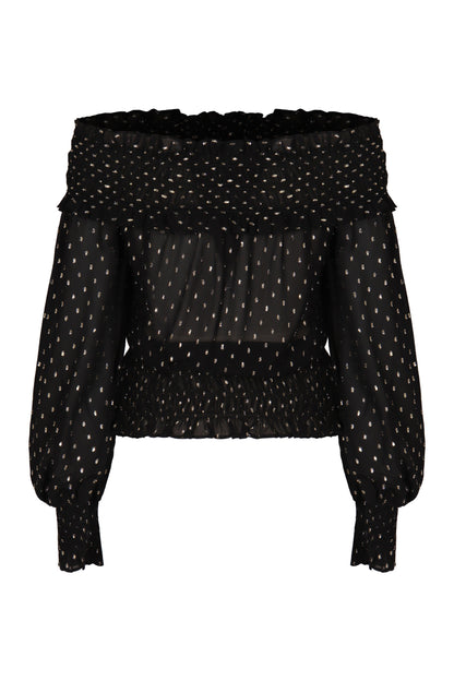 Top Off-Shoulder in chiffon RTW