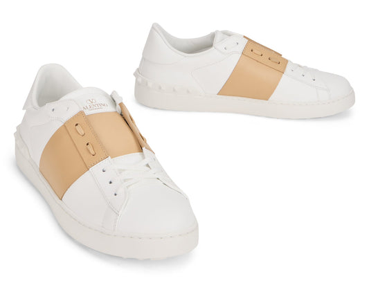 Sneaker open in smooth calfskin SHOES