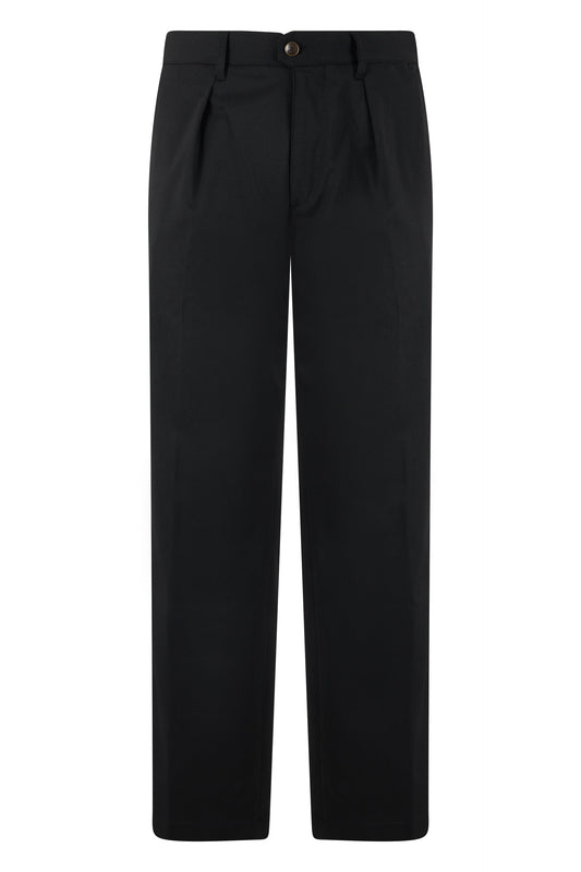 Trousers with pleats in wool blend RTW
