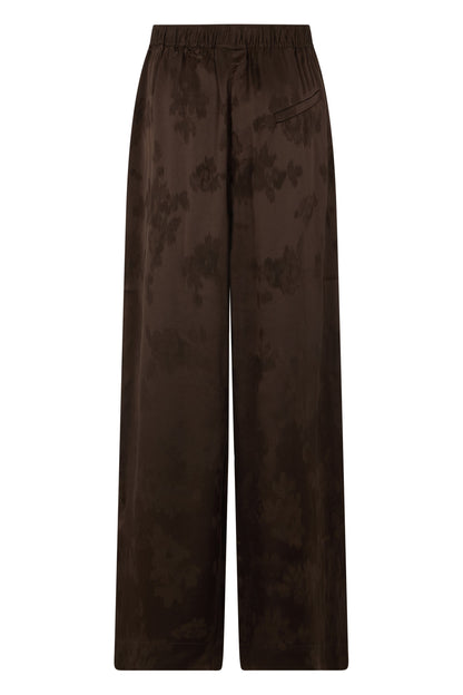 Satin pants with elastic waistband RTW