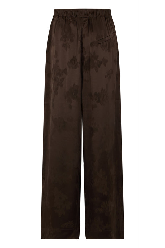 Satin pants with elastic waistband RTW