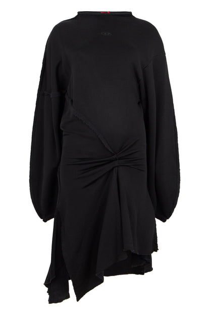 Asymmetrical dress with long sleeves RTW