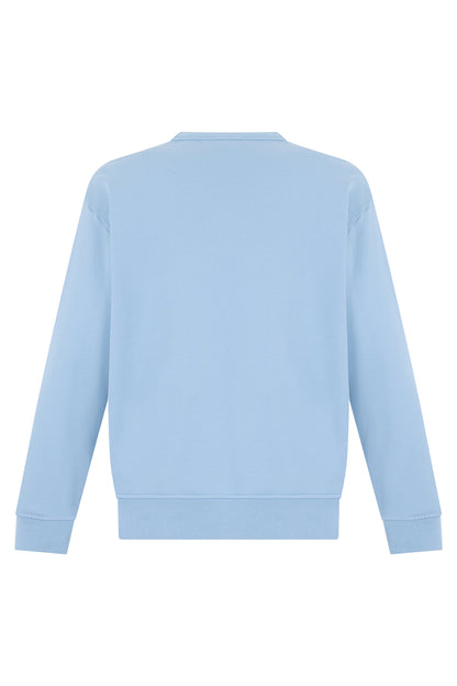 Crew neck sweatshirt in cotton RTW