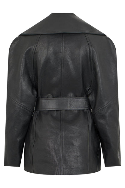 Gucci Knotted leather jacket
