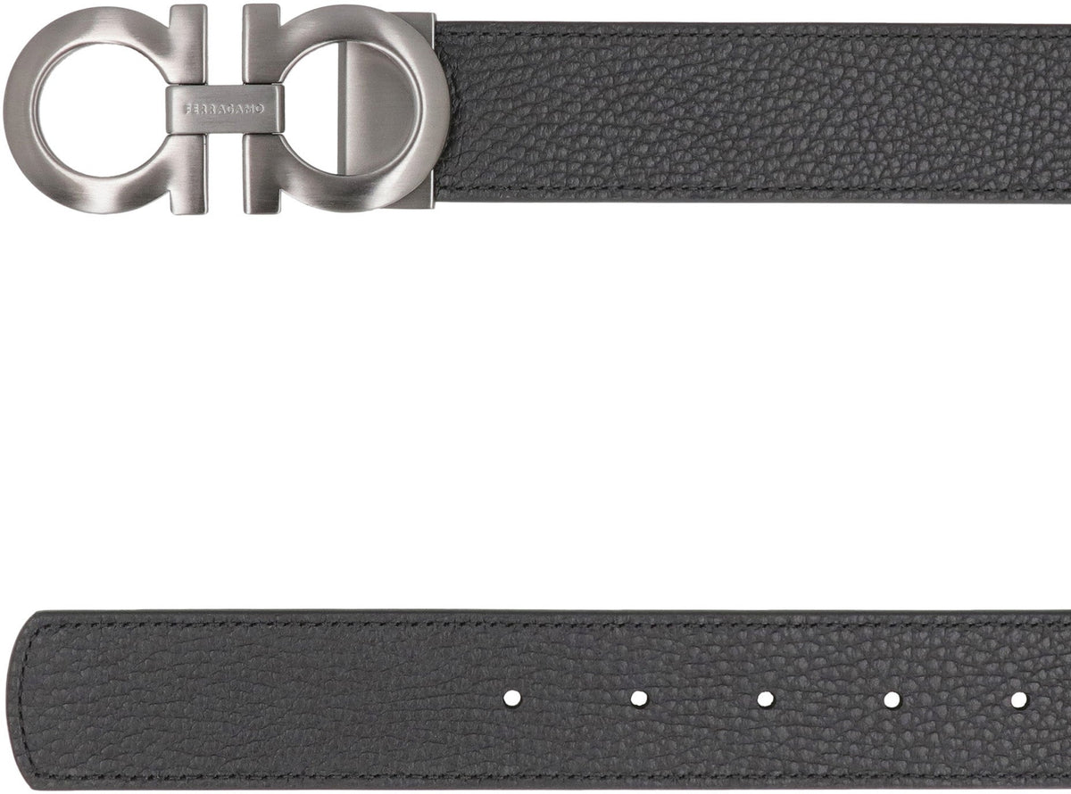Gancini Reversible leather belt ACC