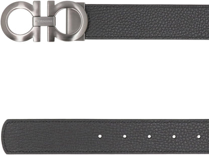 Gancini Reversible leather belt ACC