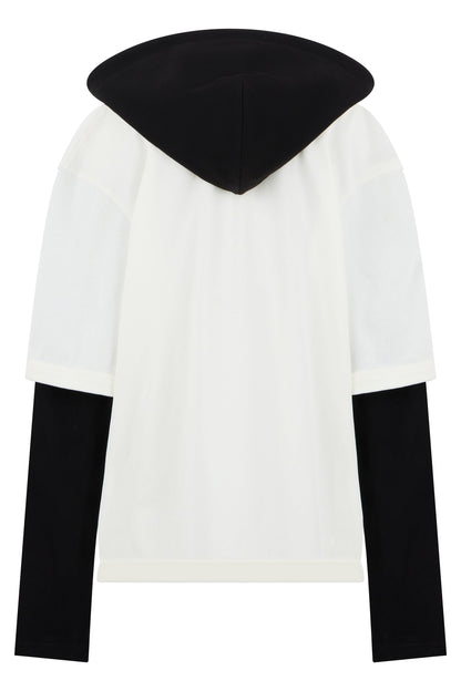 Hooded sweatshirt Letro button RTW