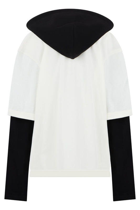 Hooded sweatshirt Letro button RTW