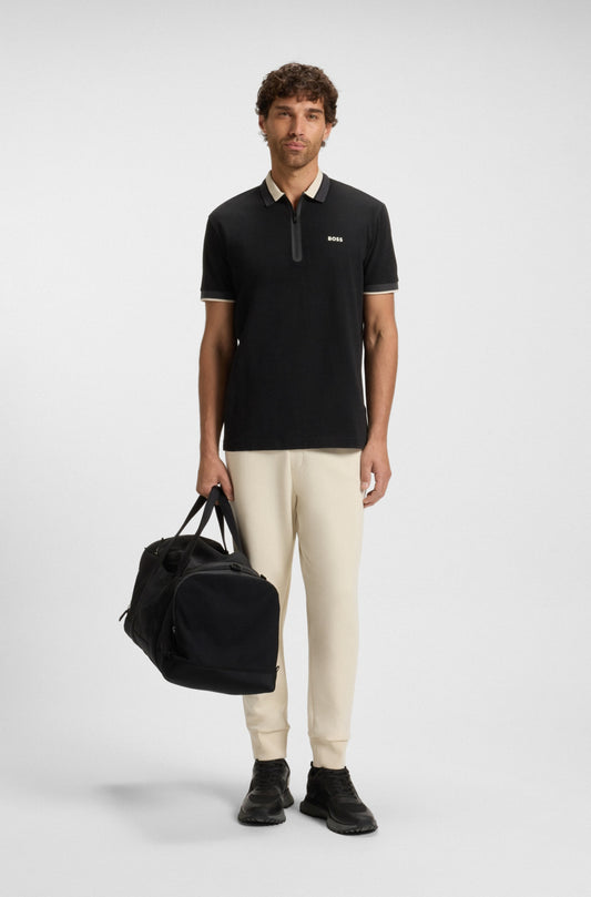 Cotton polo with zip RTW