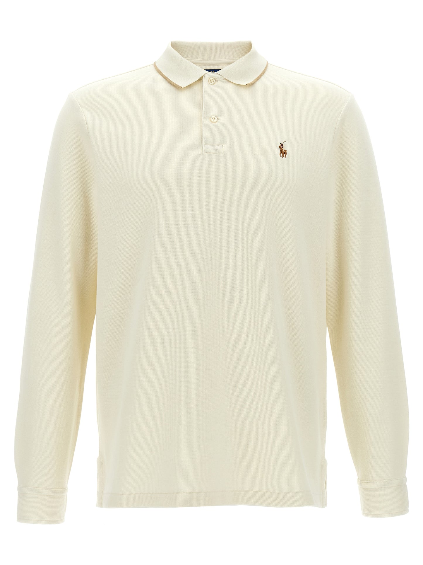 Fleece cotton polo shirt Polo