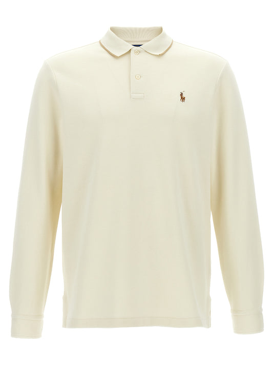 Fleece cotton polo shirt Polo