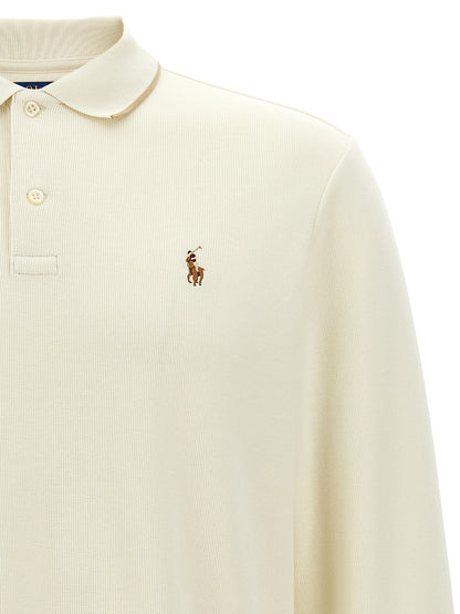Fleece cotton polo shirt Polo