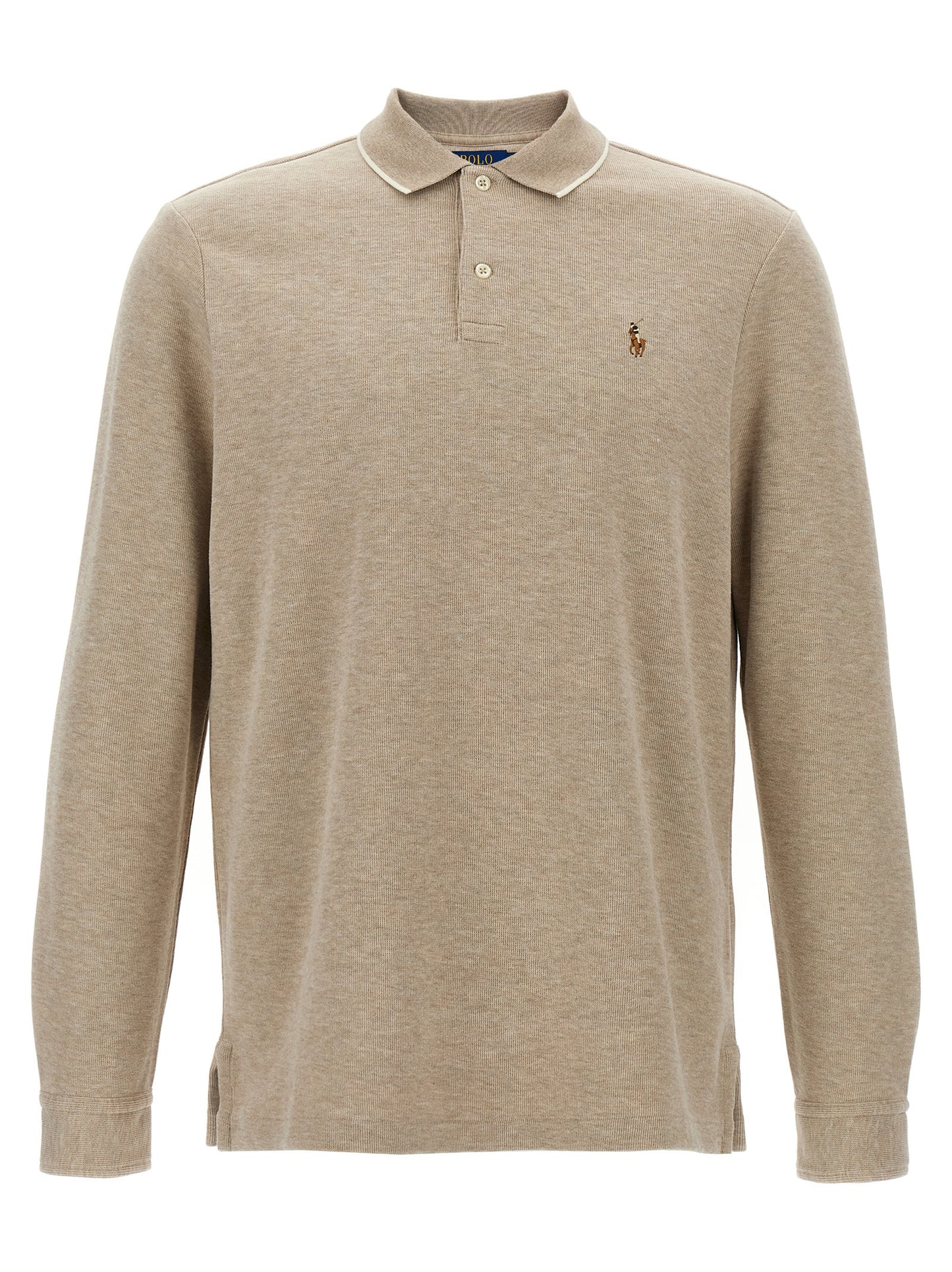 Fleece cotton polo shirt Polo