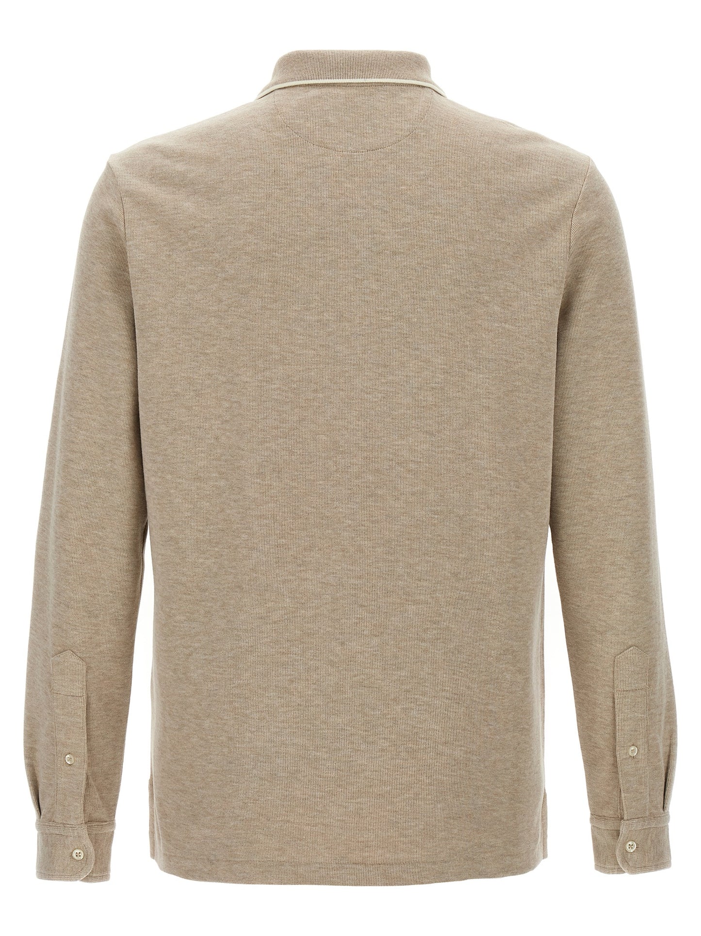 Fleece cotton polo shirt Polo