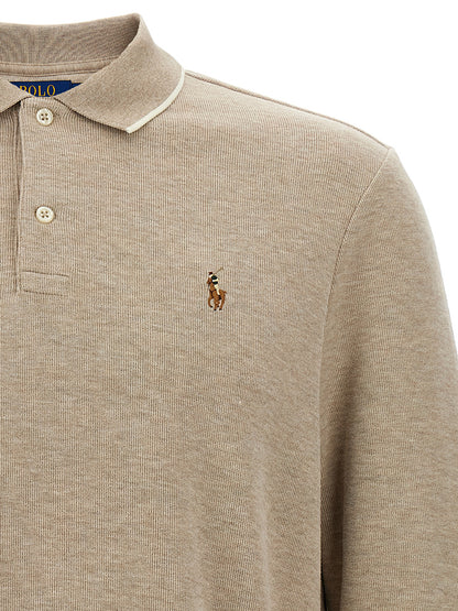 Fleece cotton polo shirt Polo