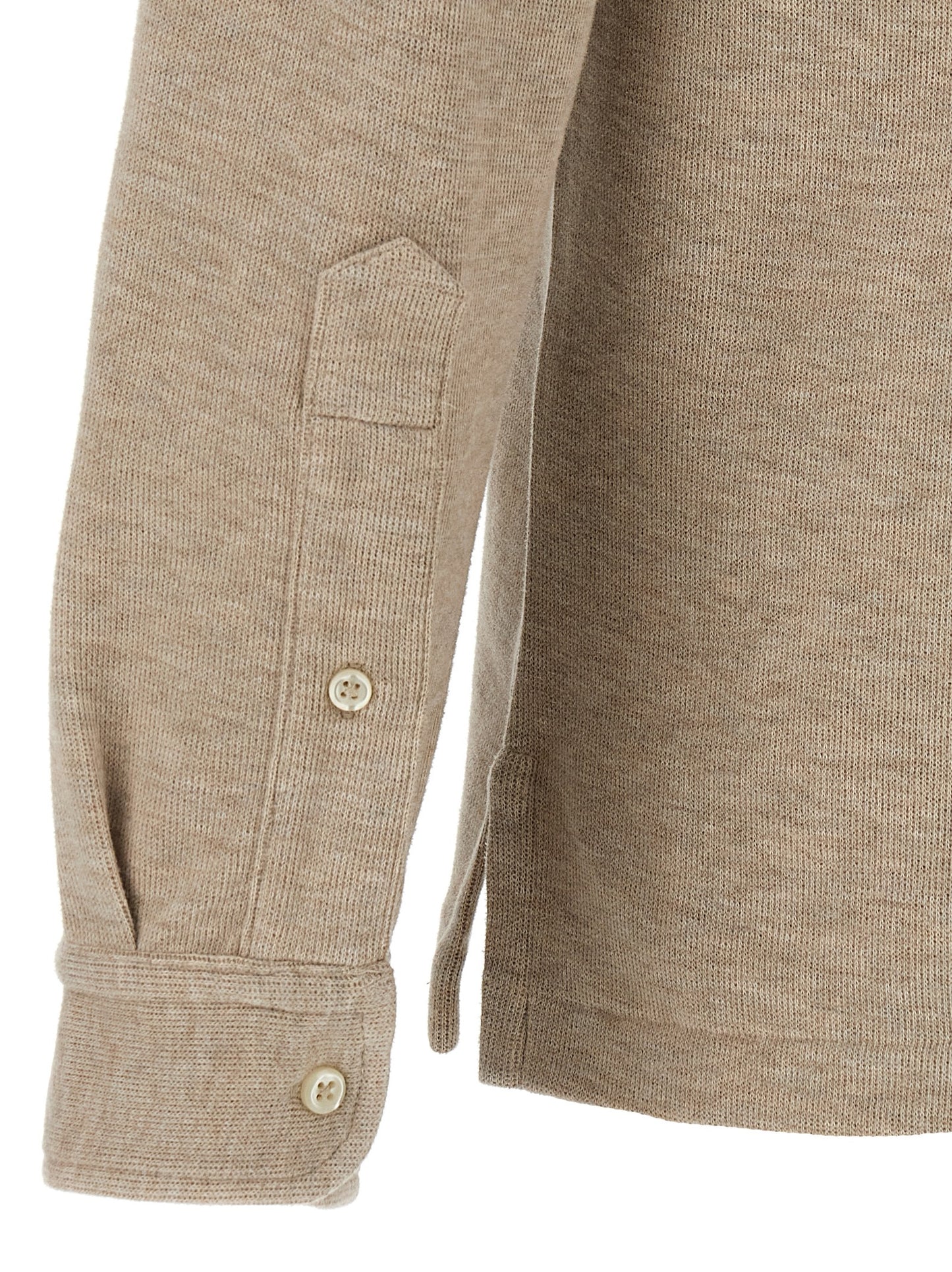 Fleece cotton polo shirt Polo