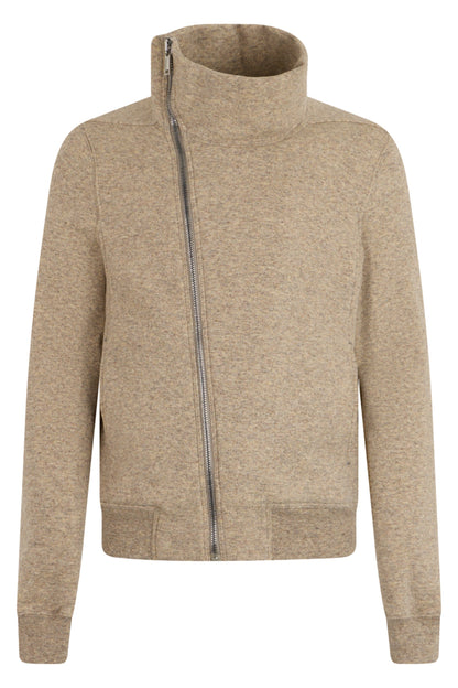 Jacket with diagonal zipper RTW