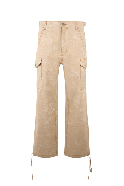 Cargo pants in cotton with print RTW
