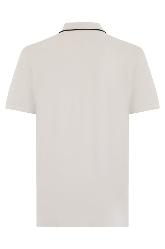 Cotton polo with zipper RTW