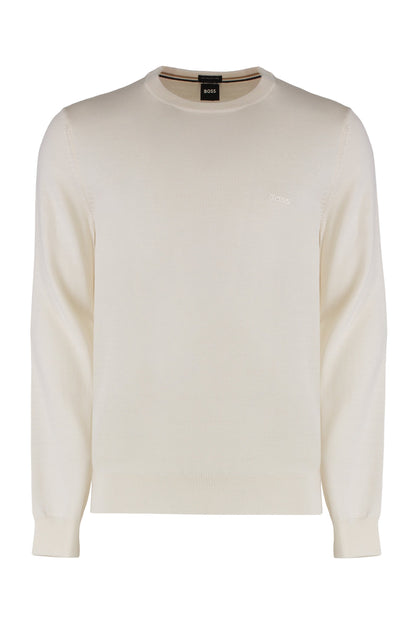 virgin wool crew-neck sweater RTW
