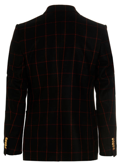 Double-breasted check blazer Blazer