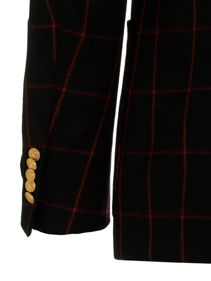 Double-breasted check blazer Blazer