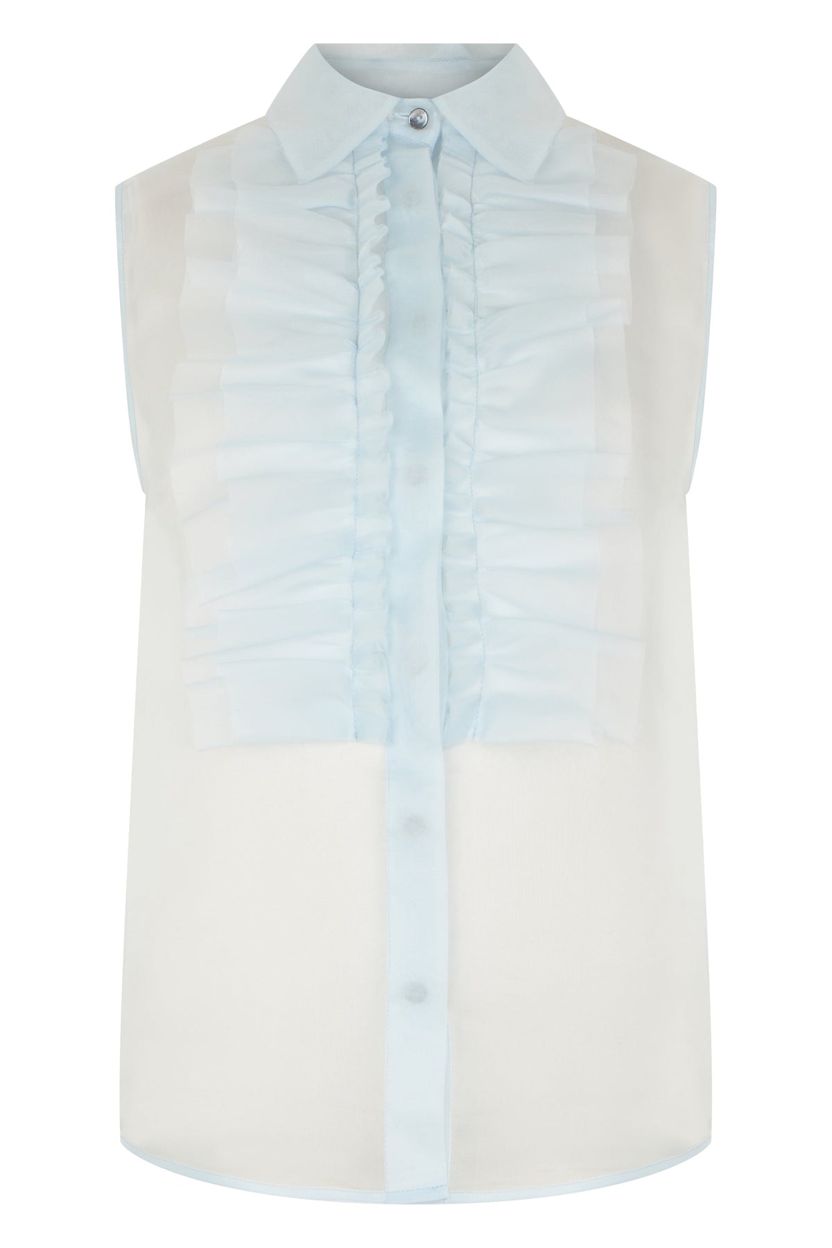 Sleeveless silk blouse RTW