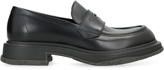 Black leather loafers RTW