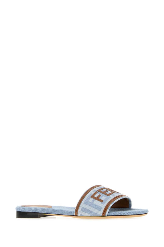 SLIDE DENIMLAV ST.FF C/LOG+RIG SLIPPERS