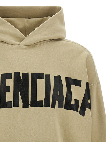 'Ripped Pocket Tape Type' hoodie Sweatshirt