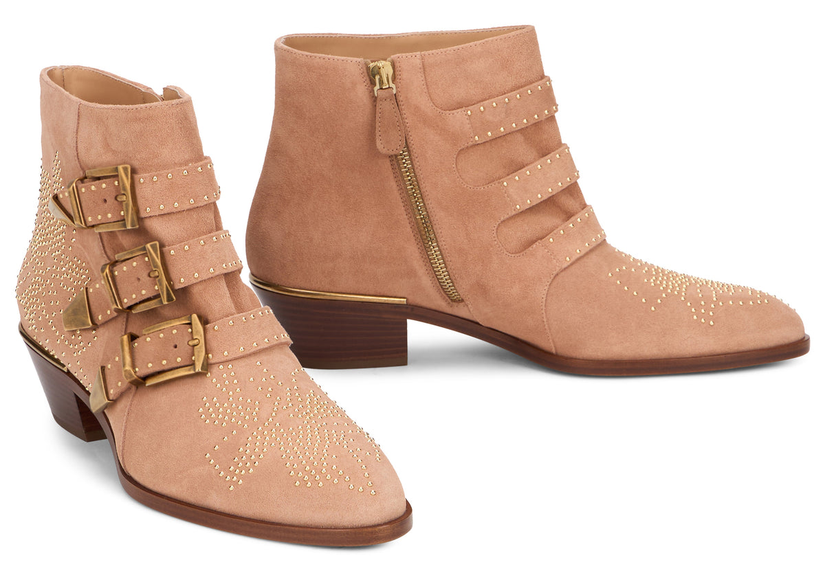 Chloé Susan ankle boots in suede with studs