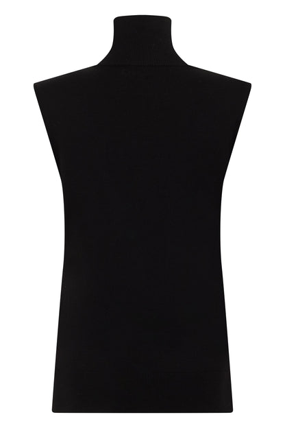 Totême Sweater without sleeves with high collar