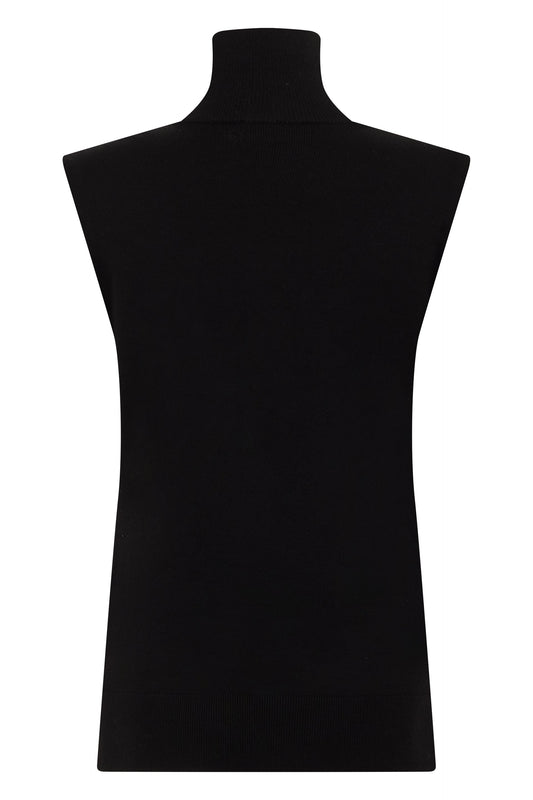 Totême Sweater without sleeves with high collar
