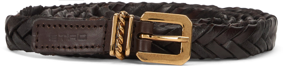 Braided leather belt ACC