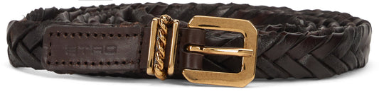 Braided leather belt ACC